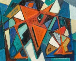 THALINGER E. Oscar 1885-1965,Abstract Composition,1955,Hindman US 2019-08-22