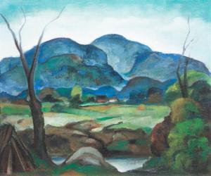 THALINGER E. Oscar 1885-1965,Landscape,1935,Hindman US 2017-09-15