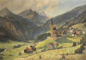 THAMM Walter 1885-1938,Heiligenblut vor dem Großglockner,Wendl DE 2019-06-20