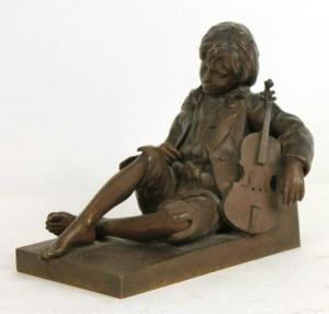 THAREL Leon 1858-1902,The Idle Fiddler,Nye & Company US 2019-12-18