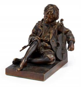 THAREL Leon 1858-1902,The idle fiddler,Freeman US 2009-05-05