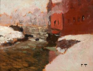 THAULOW Frits 1847-1906,Den røde Fabrik,Artcurial | Briest - Poulain - F. Tajan FR 2024-04-04