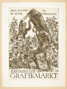 THAUT Johannes 1921-1987,2. Radebeuler Grafikmarkt,1980,Wendl DE 2019-06-20
