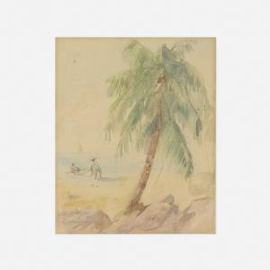 THAYER Abbott Handerson 1849-1921,Palm Tree, Domenica,Rago Arts and Auction Center US 2021-11-12