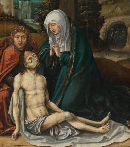 THE MASTER OF THE ANTWERP ADORATION 1505-1530,The Lamentation of Chri,16th Century,Palais Dorotheum 2022-12-19