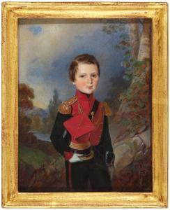 THEER Albert 1815-1902,Portrait of a young boy dressed in a uniform,Sotheby's GB 2020-12-04