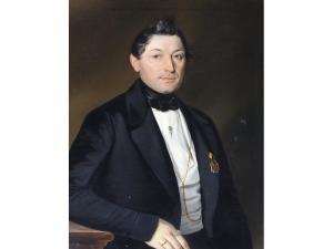THEER Albert 1815-1902,PORTRAIT OF JUNGEN HERRN,1843,Great Western GB 2021-03-24