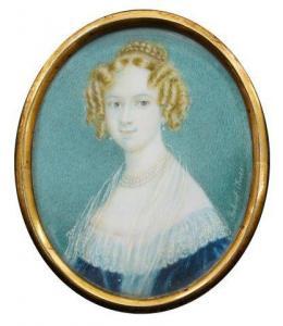 THEER Robert 1808-1863,Portrait miniature of a lady,19th century,Rosebery's GB 2019-11-21