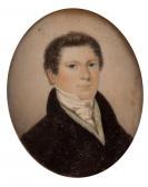 THEER Robert 1808-1863,Retrato de caballero con chaleco de rayas amarillas,Alcala ES 2019-10-09