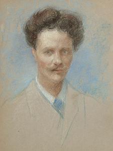 THEGERSTRÖM Robert 1857-1919,A portrait thought to be of August Strindberg,Bonhams GB 2006-04-11