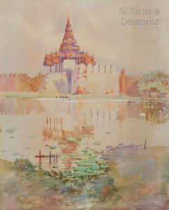 THEIN PE M,La tour de Mandalay,1931,Gros-Delettrez FR 2022-07-05