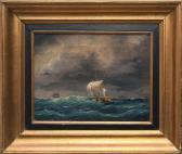 THEODORE carl gustaf 1875,Boating in heavy seas,Eldred's US 2015-01-24