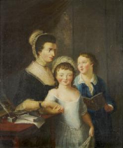 Theodosia Blackford,A self portrait, seated three-quarter length, with,1780,Adams IE 2008-04-02