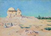 THERIAT Charles James 1860-1937,Desert Scene with a Ruin,Shannon's US 2004-05-06