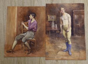 THESIGER Ernest 1879-1961,Portraits of young men,1910,Gorringes GB 2022-09-05