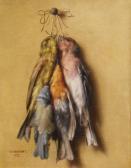 THEUVENOT Alexandre Jean Bapt. 1800-1800,Hanging songbirds,Rosebery's GB 2009-11-03