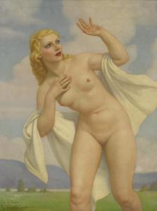 THEVENOT Adrien 1898-1922,NUDE IN A LANDSCAPE,Sotheby's GB 2018-02-01