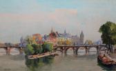 THIBAULT Pierre 1900-1900,View of the Seine,Burchard US 2014-11-16