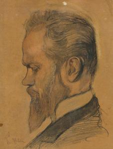 THIELE Ivan 1877-1948,Baron de Stahl Im Profil,1908,Leo Spik DE 2021-12-09