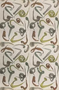THIEMANN Elsa 1910-1981,Design for wallpaper,1930-1931,Galerie Bassenge DE 2023-12-06