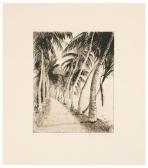 THIEME Anthony 1888-1954,Palm-Lined Path,Burchard US 2022-07-16