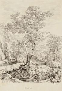 THIERSCH Ludwig 1825-1909,talienische Landschaft (nach Jan Both),1862,Kastern DE 2020-05-16