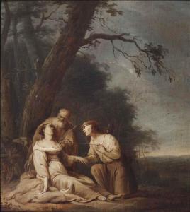 THIEVAERT Daniel Jansz 1613-1657,Silvio and Dorinde; 'en grisaille',Christie's GB 2015-11-17