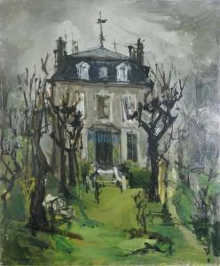 THIOUT Jacques 1913-1971,La maison au jardin,Rossini FR 2017-03-21