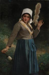 THIRION Charles Victor 1833-1878,Jeune paysanne de la Creuse,Sotheby's GB 2023-01-26