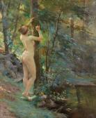 THIVET Auguste Antoine 1856-1927,Avant la bain,Bonhams GB 2020-11-10