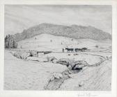 THOMA Hans 1839-1924,Bergige Landschaft mit Pferdekarren,1910,DAWO Auktionen DE 2010-07-14