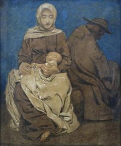 THOMA Hans 1839-1924,Die Heilige Familie bei der Ruhe auf der Flucht,1895,Nagel DE 2014-10-08