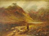 THOMAS Alice Blair 1857-1945,Shepherd Leading His Flock Through the Pass,1901,Skinner US 2010-07-21