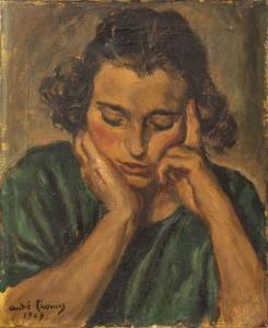 THOMAS André 1900-1900,Femme pensive,1924,Morand FR 2018-11-09