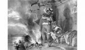 THOMAS Antoine J. Baptiste,« Deux contrebandiers au coin du feu »,1821,Neret-Minet 2000-05-03