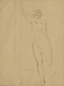 THOMAS Auguste Henri 1900,Étude de nu,1918,EVE FR 2015-03-12
