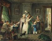 THOMAS CUNDY 1790-1867,An Officer returning Home to his Family,1832,Christie's GB 1999-11-10
