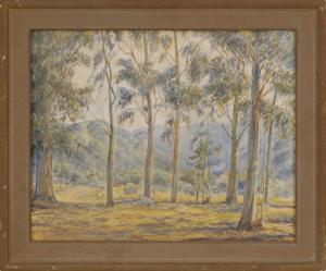 Thomas Ella 1900-1900,A wooded landscape.,Eldred's US 2015-09-26