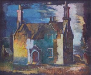 THOMAS Francis Wynne 1907-1989,House at night,Bellmans Fine Art Auctioneers GB 2022-05-10