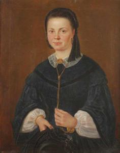 THOMAS Friedrich 1806-1879,Portrait einer jungen Frau,Von Zengen DE 2017-09-08