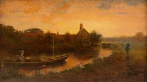 THOMAS H,Sunset on the River,Shapiro Auctions US 2020-11-07