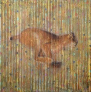 THOMAS Les 1962,LYNX (ANIMAL PAINTING #10-6659),2010,Hodgins CA 2022-05-31