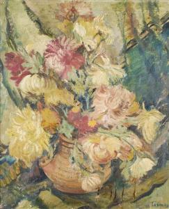 THOMAS Louise 1946,Chrysanthemums,Dreweatt-Neate GB 2011-10-20