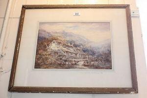 Thomas M.J 1800-1800,mountainous Welsh landscape,1875,Henry Adams GB 2017-08-10