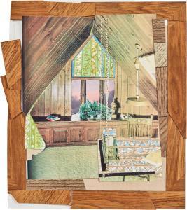 Thomas Mickalene 1971,Interior: Wooden Attic,2011,Sotheby's GB 2024-03-04