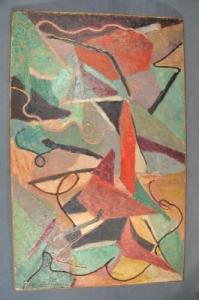 THOMAS Pierre 1865-1930,Composition abstraite,1972,Richmond de Lamaze FR 2010-04-10