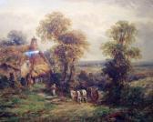 THOMAS Thomas 1854-1896,Horse Drawn Wagon by Cottage,Simon Chorley Art & Antiques GB 2011-07-28