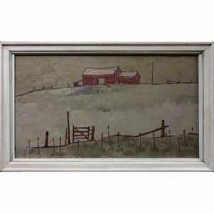 THOMAS Vincent 1915-1992,FARMSCAPE WITH RED BARN,1972,Waddington's CA 2017-03-30