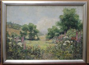 THOMAS W. WILFRID,Extensive Landscape with Wild Flowers,Tooveys Auction GB 2021-08-18
