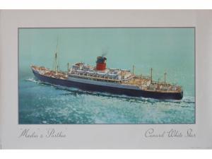 THOMAS Walter 1894-1971,Cunard White Star "Media" & "Pathia",Onslows GB 2021-05-28